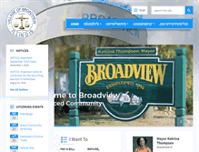 Tablet Screenshot of broadview-il.gov